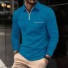 Men's Long Sleeved Sports Polo Shirt