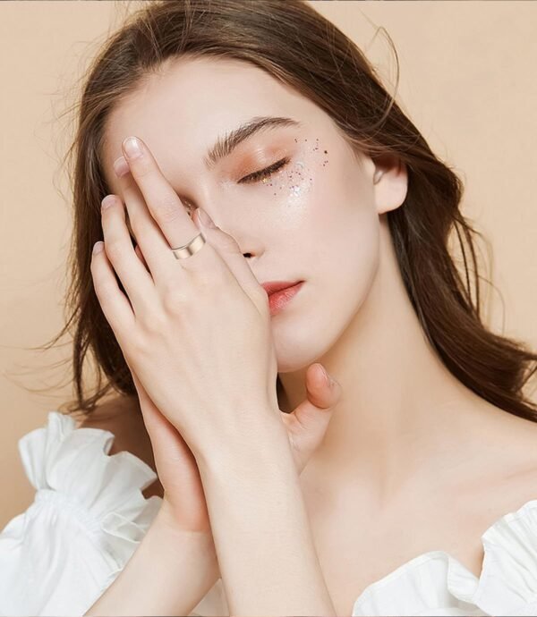 Smart Ring Health Tracker - Fitness Sleep Heart Rate Blood Oxygen Tracker Smart Ring For Men And Women,IP68 Waterproof Level Bluetooth Fitness Tracker Rings Family Care