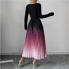European And American Ombre Dress
