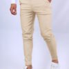 Men's Slim Button Trousers Fashion Solid Office Versatile Long Pencil Pants
