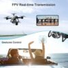 V14 Professional Drone 6K HD Dual Camera Wifi FPV Portable RC Quadcopter 2 BATTERY,Drones Suitable For Adults & Beginners.Logistics Is Randomly Sent By UPS,USPS,Self-pickup.
