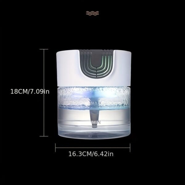 Air Purifier -Air Washer With LED Night ColorfulLight, For Home And Office., Small Essential Oil Aroma Diffuser For Smoke, Pets