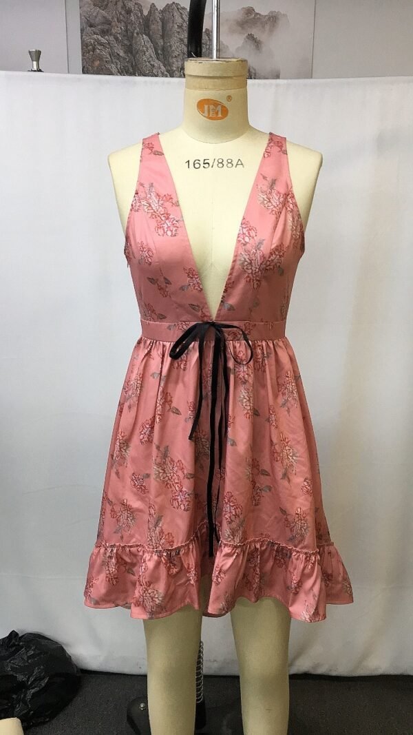 Women's Casual Versatile V-neck Bohemian Dress