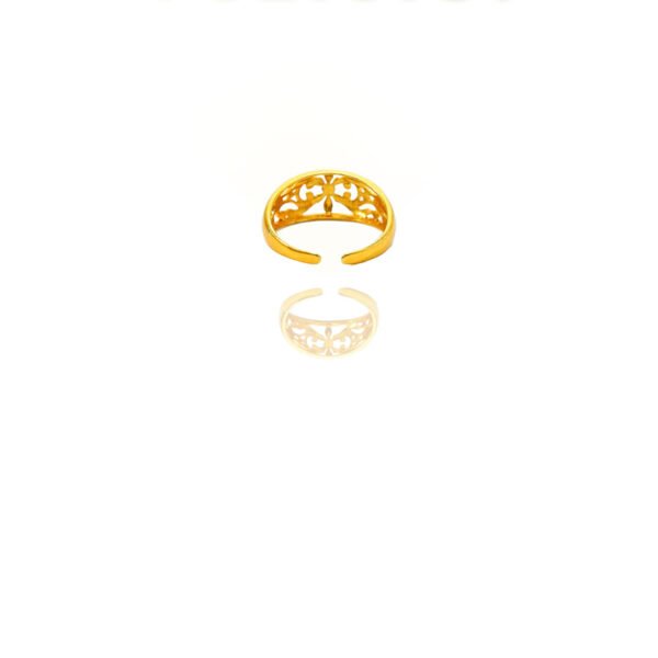 24k Gold Jewelry,Adjustable Flowers Ring Gold Sterling Jewelry For Women