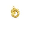 24k Gold Jewelry,Necklace Ouroboros Dragon Eating Its Own Tail Ancient Symbol Of Infinity Double Sided Pendant Necklace