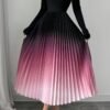 European And American Ombre Dress