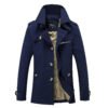 Men's Fashion Casual Solid Color Trench Coat