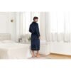 RONGTAI Mens Plush Long Robe Soft And Warm Full Length Bathrobe