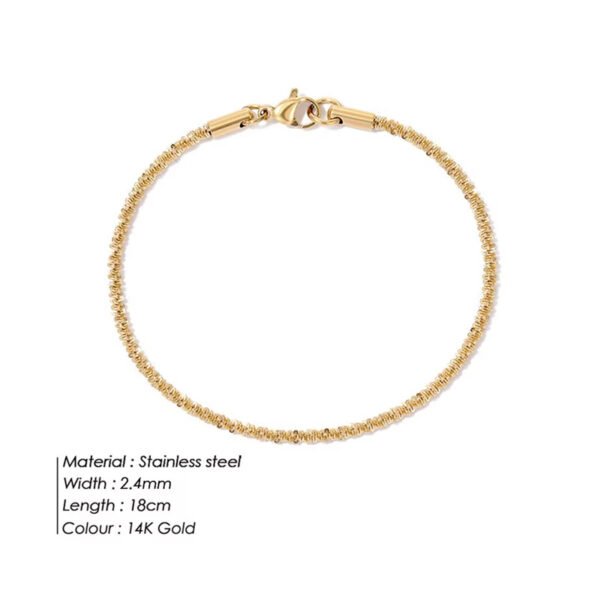 3pcs Golden Accessory Set, Featuring A Trio With A Gold Texture Necklace  Bracelet  Ring, An Elegant And Sophisticated Golden Ensemble