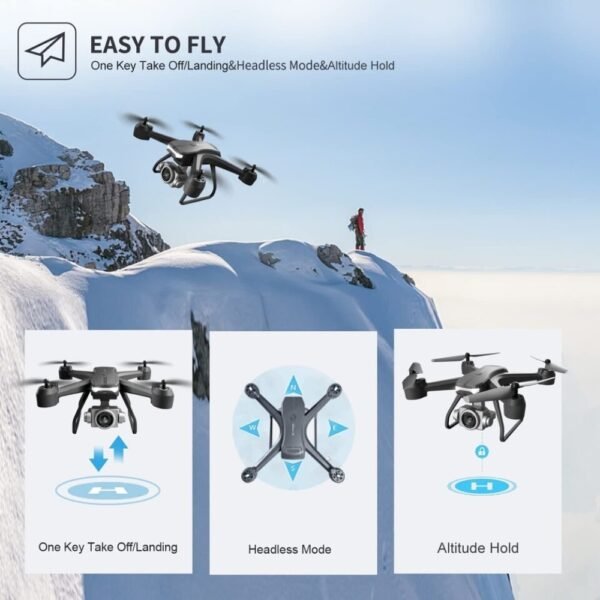 V14 Professional Drone 6K HD Dual Camera Wifi FPV Portable RC Quadcopter 2 BATTERY,Drones Suitable For Adults & Beginners.Logistics Is Randomly Sent By UPS,USPS,Self-pickup.