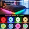 RGB Neon LED Strip Lights, 16.4Ft Led Neon Rope Lights With App Remote Control, Music Sync,Waterproof, Flexible DIY Lights Design For Bedroom, Living, Gaming Room, Party Decor