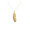 24k Gold Jewelry,Personalized Mother Daughter Feather Necklace