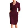 Women's Waist CinchingFigure Flattering Elegant Dress