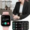 ZL54CJ Square Smartwatch Women BT Call Heart Rate Sport Mode Fitness Tracker Waterproof Smart Watch Men For IOS Android