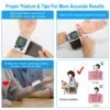 1Pc Blood Pressure Monitor Wrist Digital High Blood Pressure Cuff Heartbeat Tester With 60 Reading Memory 1.8 Inches LCD Screen Storage Box