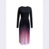 European And American Ombre Dress