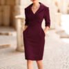 Women's Waist CinchingFigure Flattering Elegant Dress