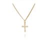 24k Gold Jewelry,Cross Heart Charm Choker Necklace For Women Dainty Layered Lip Chain Necklace Stainless Steel Trendy Jewelry