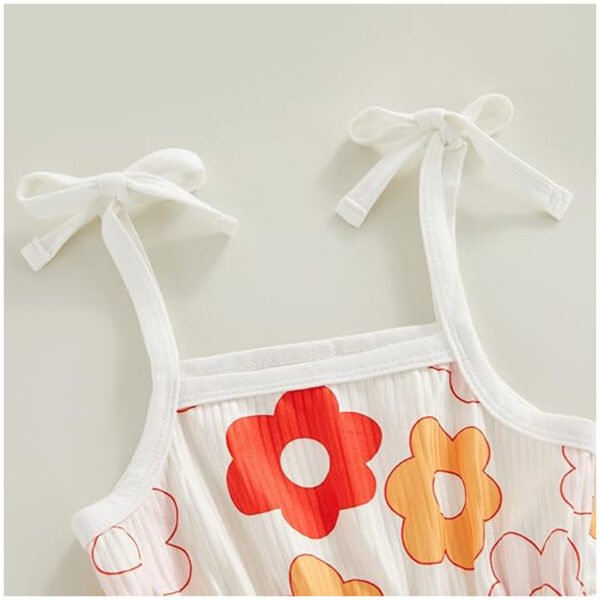 Toddler Baby Girl Clothing,floral Jumpsuit With Tie Up,jumpsuit Baby, Suspender Game Set