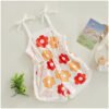 Toddler Baby Girl Clothing,floral Jumpsuit With Tie Up,jumpsuit Baby, Suspender Game Set